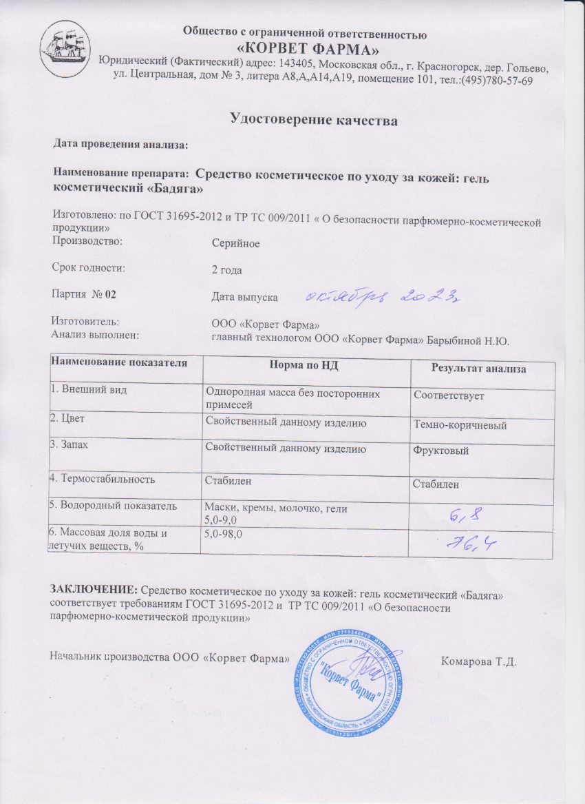Паспорт №10202302